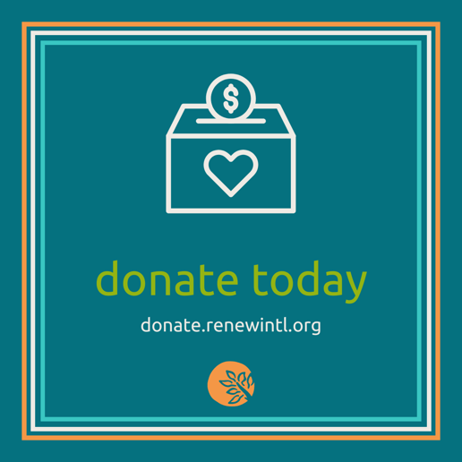 Dark Navy Blue Donate Today Icon Instagram Post